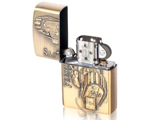 Benzynowa zapalniczka GOLD szpiegowska ukryta mini kamera (detekcja dźwięku)