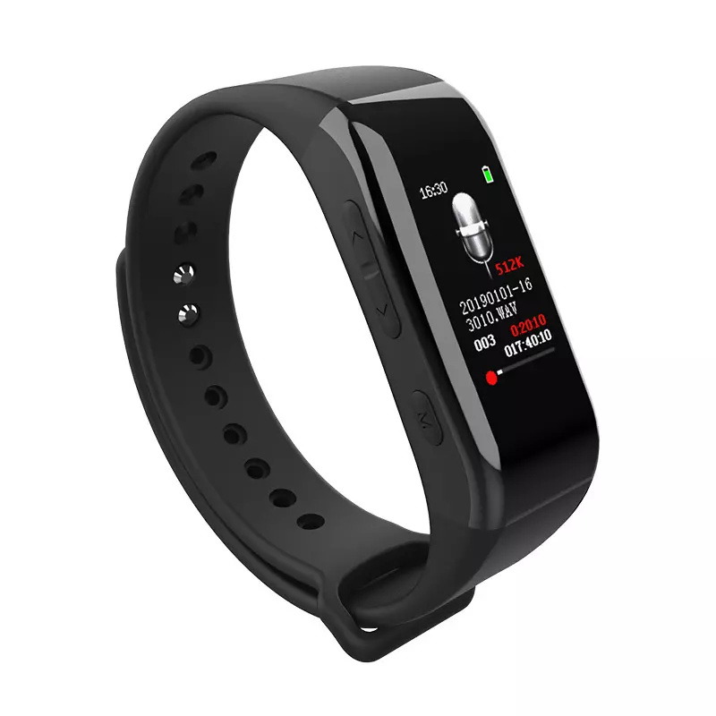 Dyktafon cyfrowy w opasce na rękę smartband