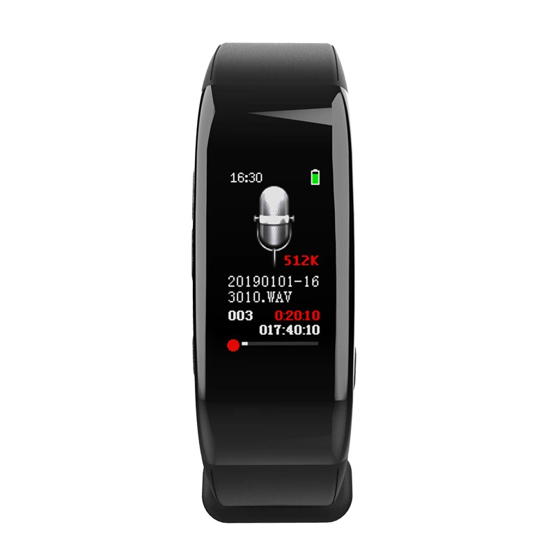Dyktafon cyfrowy w opasce na rękę smartband