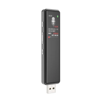 Profesjonalny dyktafon szpiegowski DVR-828, 8GB, kolorowy wyświetlacz