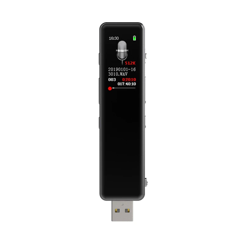 Dyktafon szpiegowski cyfrowy DVR-828 z kolorowym wyświetlaczem