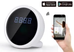 Mini kamera WiFi ukryta w zegarku biurkowym z aplikacją mobilną