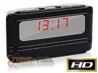 Zegar LCD X5000 ukryta mini kamera szpiegowska HD